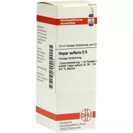 HEPAR SULFURIS D 6 Dilution, 20 ml