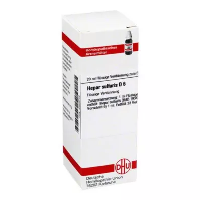 DHU Hépar sulfuris D 6, dilution 20 ml