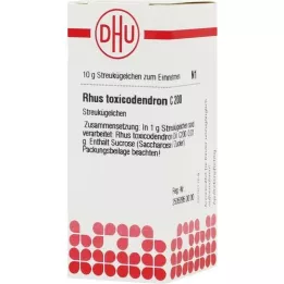 RHUS TOXICODENDRON C 200 globules, 10 g