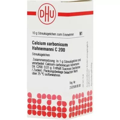 CALCIUM CARBONICUM Globules Hahnemanni C 200, 10 g