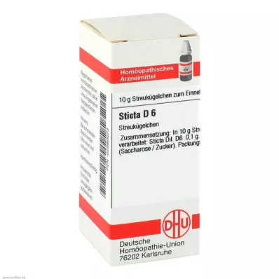STICTA Globules D 6, 10 g