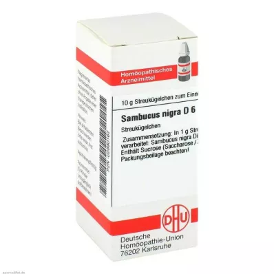 SAMBUCUS NIGRA Globules D 6, 10 g