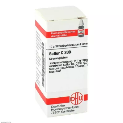 DHU Soufre C 200 globules, 10 g DHU Soufre C 200 globules, 10 g