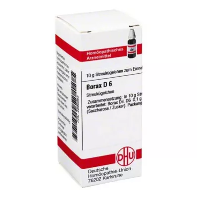 BORAX Globules D 6, 10 g BORAX Globules D 6, 10 g
