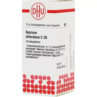 NATRIUM CHLORATUM C 30 globules, 10 g