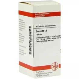 BORAX D 12 comprimés, 80 pc