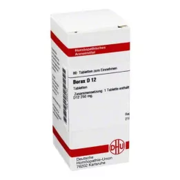 BORAX D 12 comprimés, 80 pc