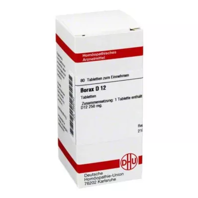 DHU Borax D 12 comprimés, 80 pc DHU Borax D 12 comprimés, 80 pc