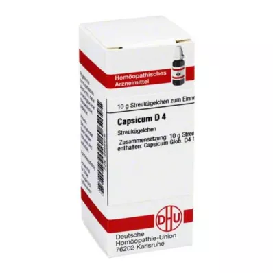 CAPSICUM Globules D 4, 10 g CAPSICUM Globules D 4, 10 g