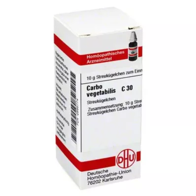 CARBO VEGETABILIS C 30 globules, 10 g
