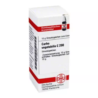 CARBO VEGETABILIS C 200 globules, 10 g CARBO VEGETABILIS C 200 globules, 10 g