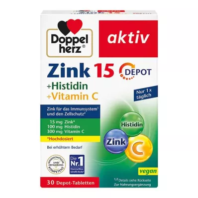 Doppelherz Zinc + Histidine + Vitamine C Depot Active Tab, 30 pc