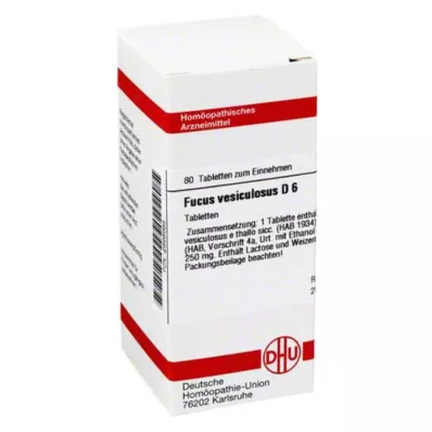 DHU Fucus vesiculosus D 6 comprimés, 80 pc