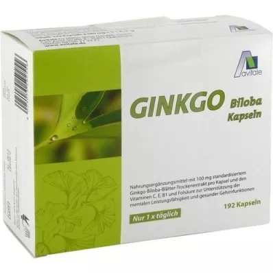 GINKGO 100 mg Gélules+B1+C+E, 192 pcs
