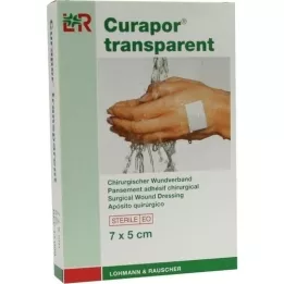 CURAPOR Pansement stérile transparent 5x7 cm, 5 pces