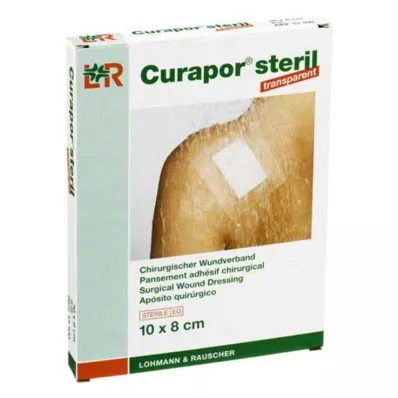 CURAPOR Pansement stérile transparent 8x10 cm, 5 pces
