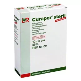 CURAPOR Pansement stérile transparent 8x10 cm, 25 pces