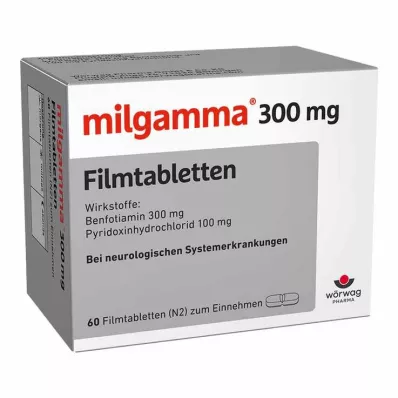 milgamma® 300 mg de vitamine B1 + 100 mg de vitamine B6, 60 pc