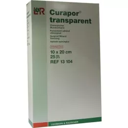 CURAPOR Pansement stérile transparent 10x20 cm, 25 pces