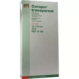 CURAPOR Pansement stérile transparent 10x25 cm, 25 pces