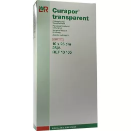 CURAPOR Pansement stérile transparent 10x25 cm, 25 pces