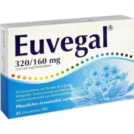 EUVEGAL 320 mg/160 mg comprimés pelliculés, 25 pcs