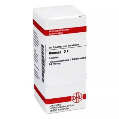 HARONGA D 4 comprimés, 80 pc