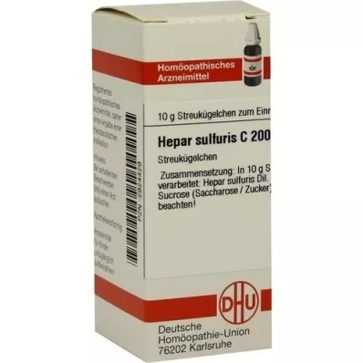 HEPAR SULFURIS C 200 globules, 10 g