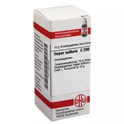 HEPAR SULFURIS C 200 globules, 10 g HEPAR SULFURIS C 200 globules, 10 g