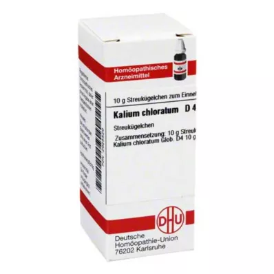 KALIUM CHLORATUM Globules D 4, 10 g KALIUM CHLORATUM Globules D 4, 10 g