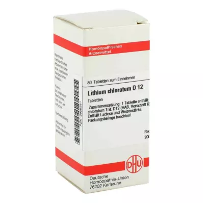 Comprimés de lithium chloratum D12 (80 pièces) Comprimés de lithium chloratum D12 (80 pièces)