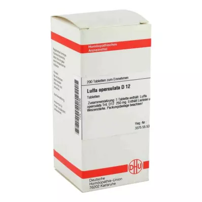LUFFA OPERCULATA Comprimés D 12, 200 pc