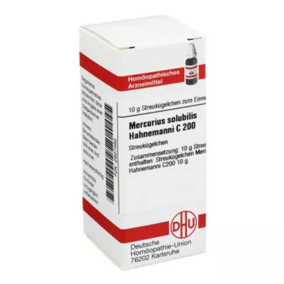 MERCURIUS SOLUBILIS Globules Hahnemanni C 200, 10 g