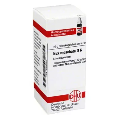 DHU Nux moschata D 6 globules, 10 g