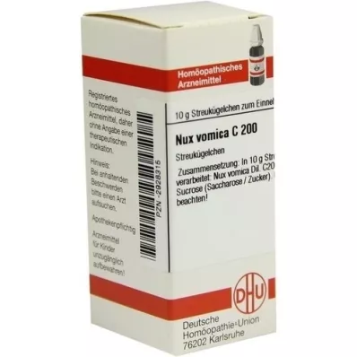 NUX VOMICA C 200 globules, 10 g