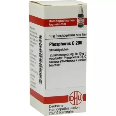 PHOSPHORUS C 200 globules, 10 g