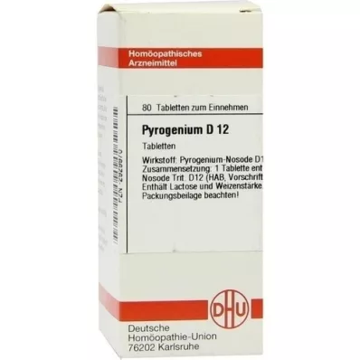 PYROGENIUM D 12 comprimés, 80 pc