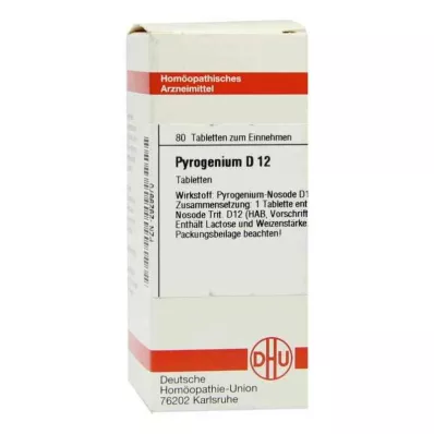 PYROGENIUM D 12 comprimés, 80 pc
