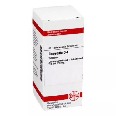 RAUWOLFIA D 4 comprimés, 80 pc