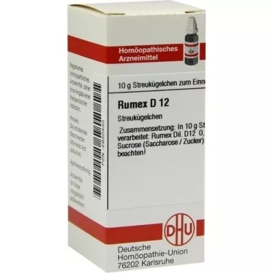 RUMEX Globules D 12, 10 g