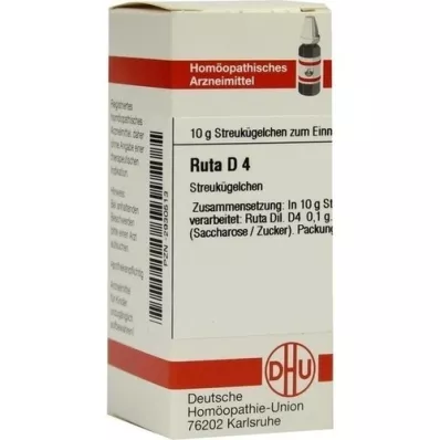RUTA Globules D 4, 10 g