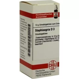 STAPHISAGRIA Globules D 3, 10 g