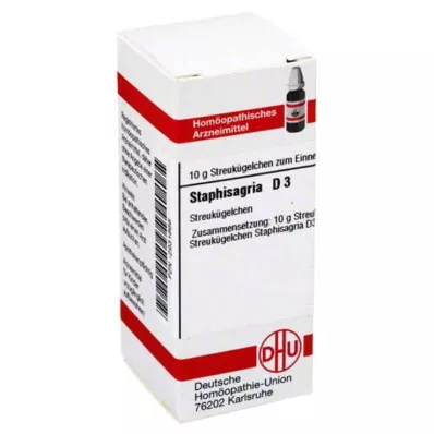 STAPHISAGRIA Globules D 3, 10 g