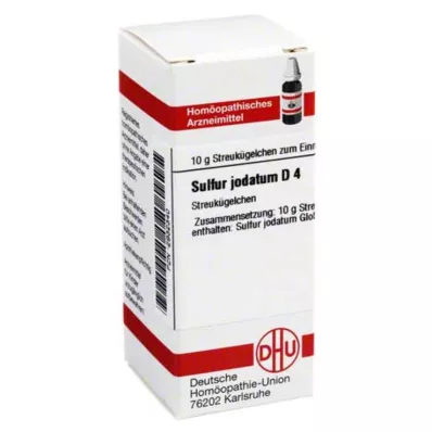 SULFUR JODATUM Globules D 4, 10 g