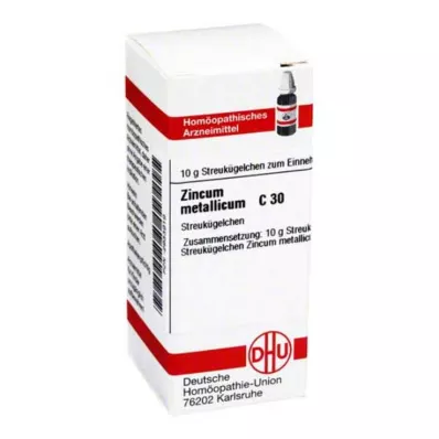 ZINCUM METALLICUM C 30 globules, 10 g ZINCUM METALLICUM C 30 globules, 10 g