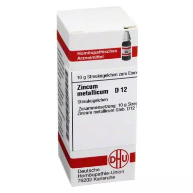 ZINCUM METALLICUM Globules D 12, 10 g