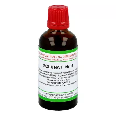 SOLUNAT N°4 gouttes, 50 ml SOLUNAT N°4 gouttes, 50 ml