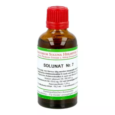 SOLUNAT N°7 gouttes, 50 ml SOLUNAT N°7 gouttes, 50 ml