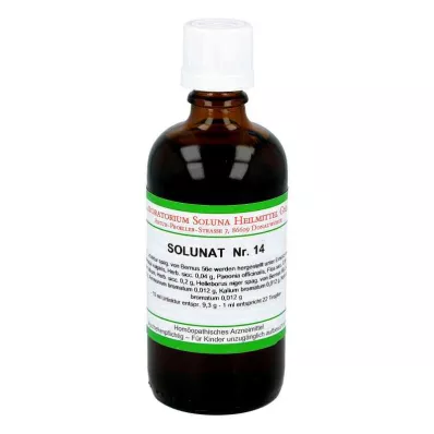Solunat numéro 14 gouttes (100 ml) Solunat numéro 14 gouttes (100 ml)