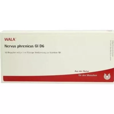 NERVUS PHRENICUS GL D 6 ampoules, 10X1 ml NERVUS PHRENICUS GL D 6 ampoules, 10X1 ml